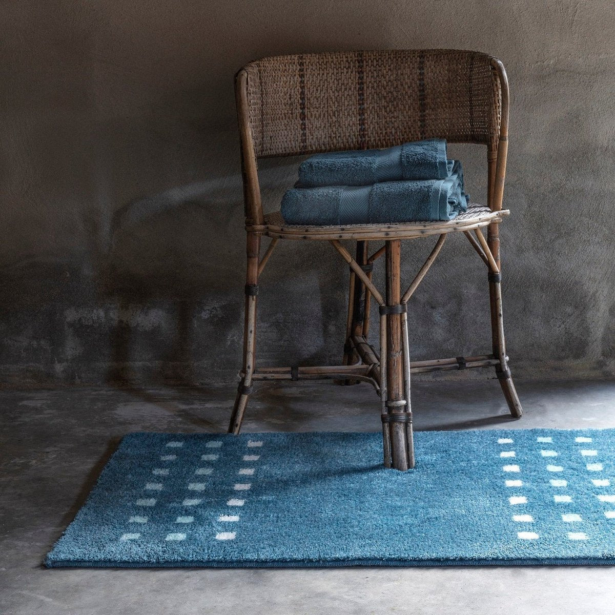 Akrylbademåtte, 60 × 100 cm - lang luv