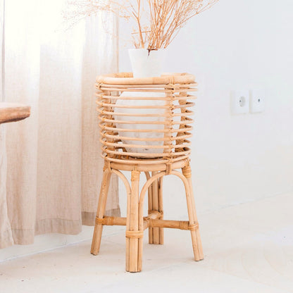 Pflanzenständer Rattan AKARA – 28 cm Durchmesser, 50 cm hoch
