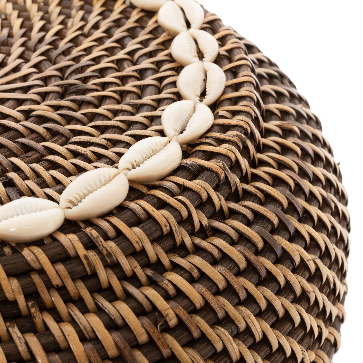 Colonial gætte-gætte-kurv, rattan - M