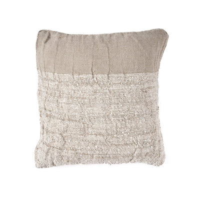 Linen cushion cover, natural - 50×50 cm