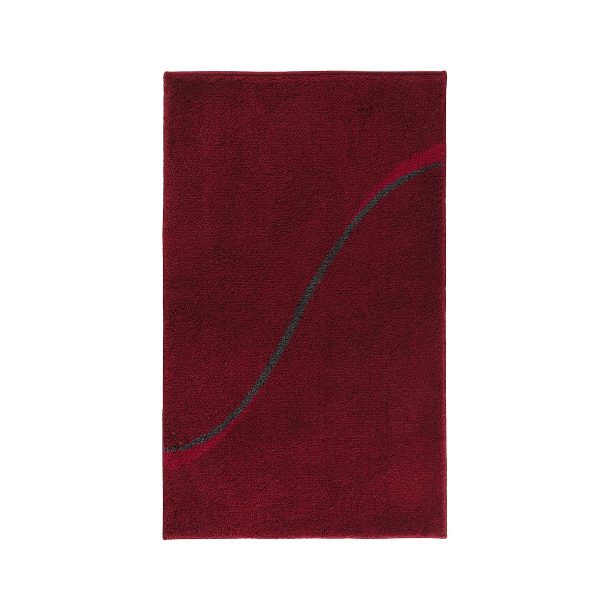 Geschnitzte Acryl-Badematte, rot – 60 × 100 cm