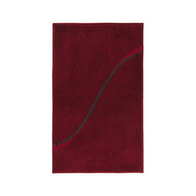 Udskåret akrylbadevægt, rød – 60 × 100 cm