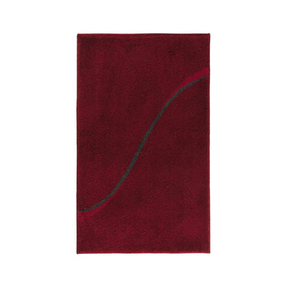 Geschnitzte Acryl-Badematte, rot – 60 × 100 cm