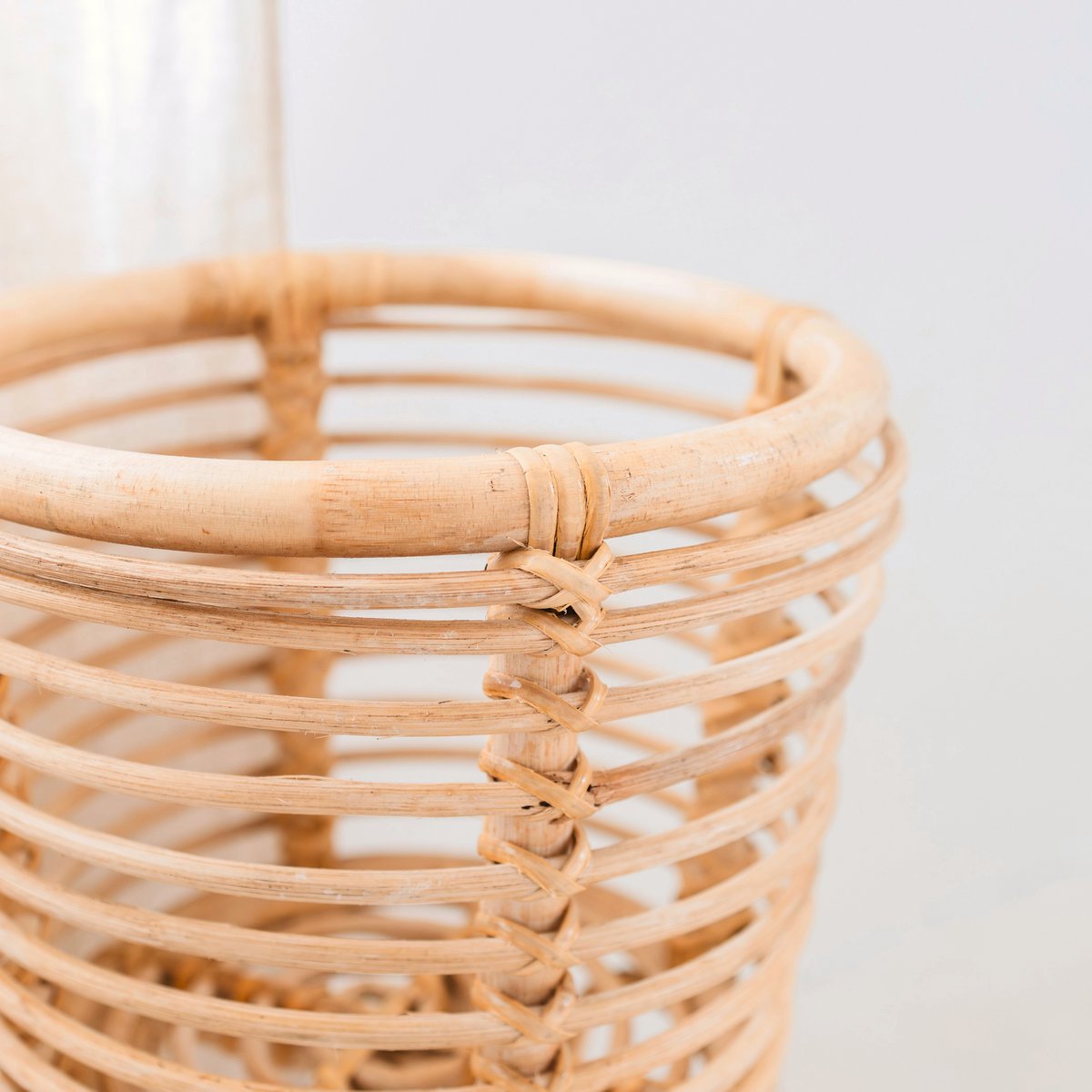 Pflanzenständer Rattan AKARA – 28 cm Durchmesser, 50 cm hoch