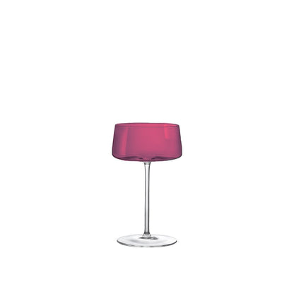 Multicolour glass champagne flutes 230 ml – set of 6