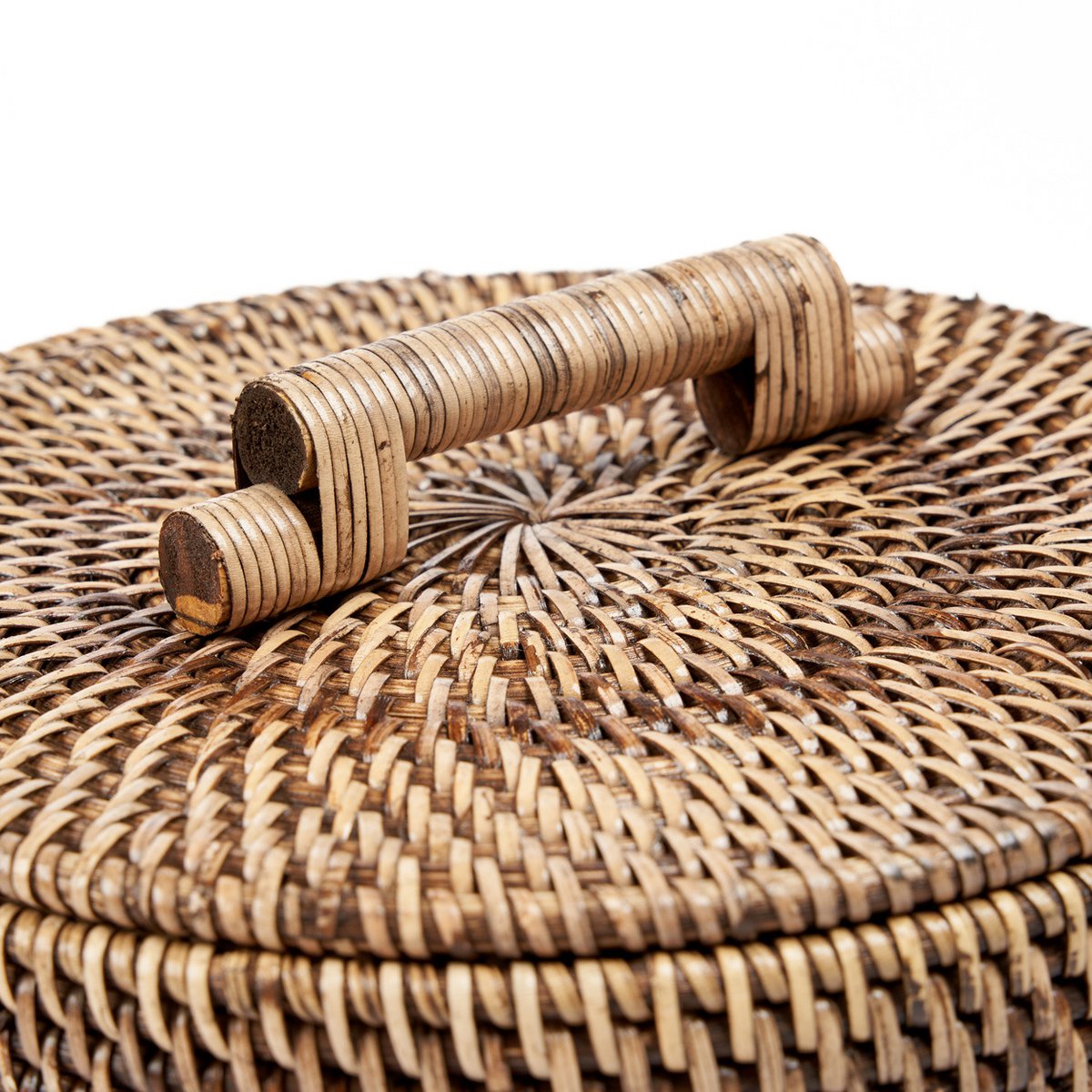Rattanopbevaringskurv, lav - Naturbun