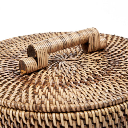 Rattanopbevaringskurv, lav - Naturbun