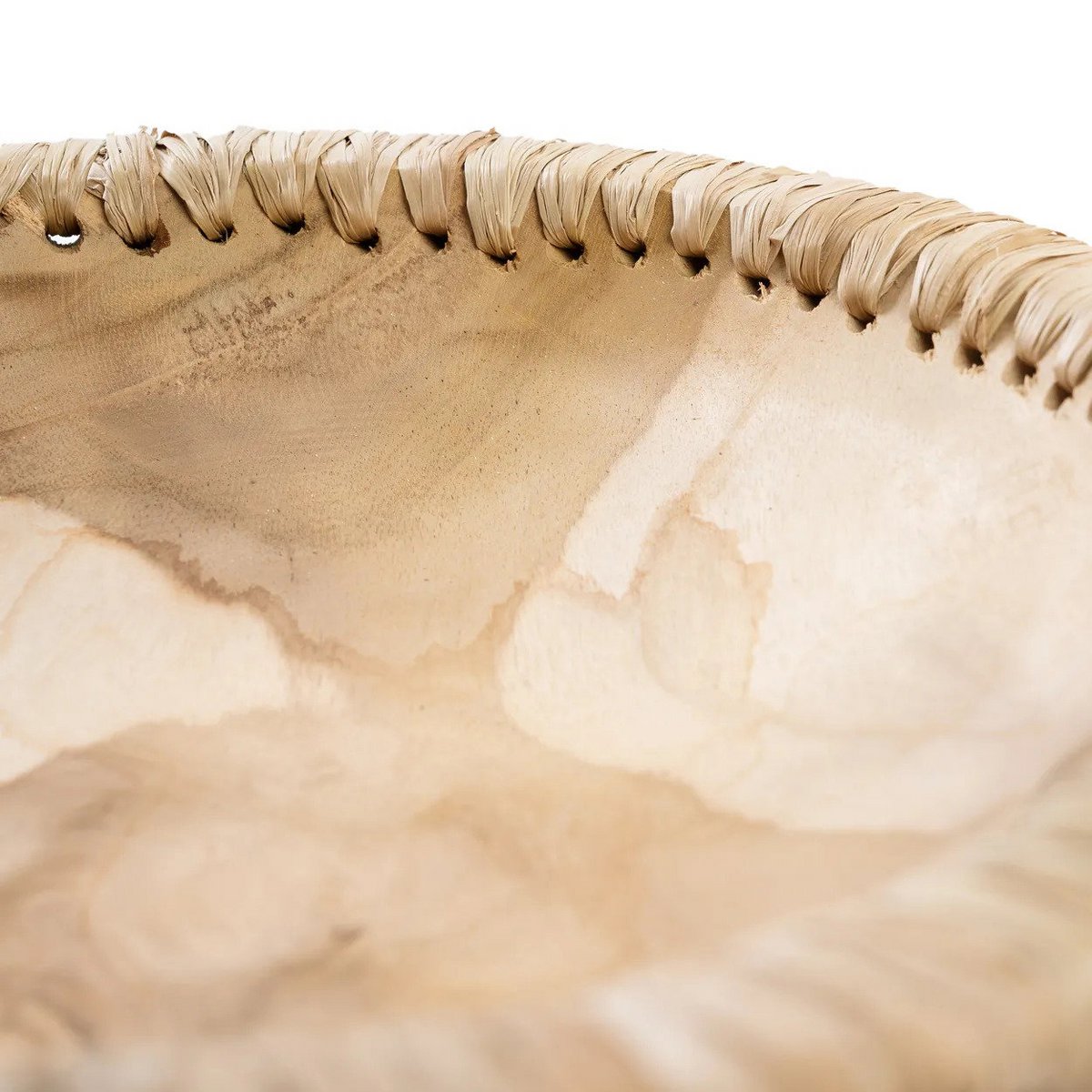 Træserveringsskål 30 cm diameter - natur, stor