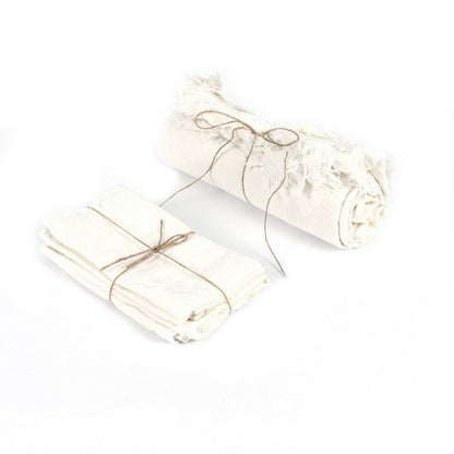 Linen tablecloth, white - 150 × 150 cm