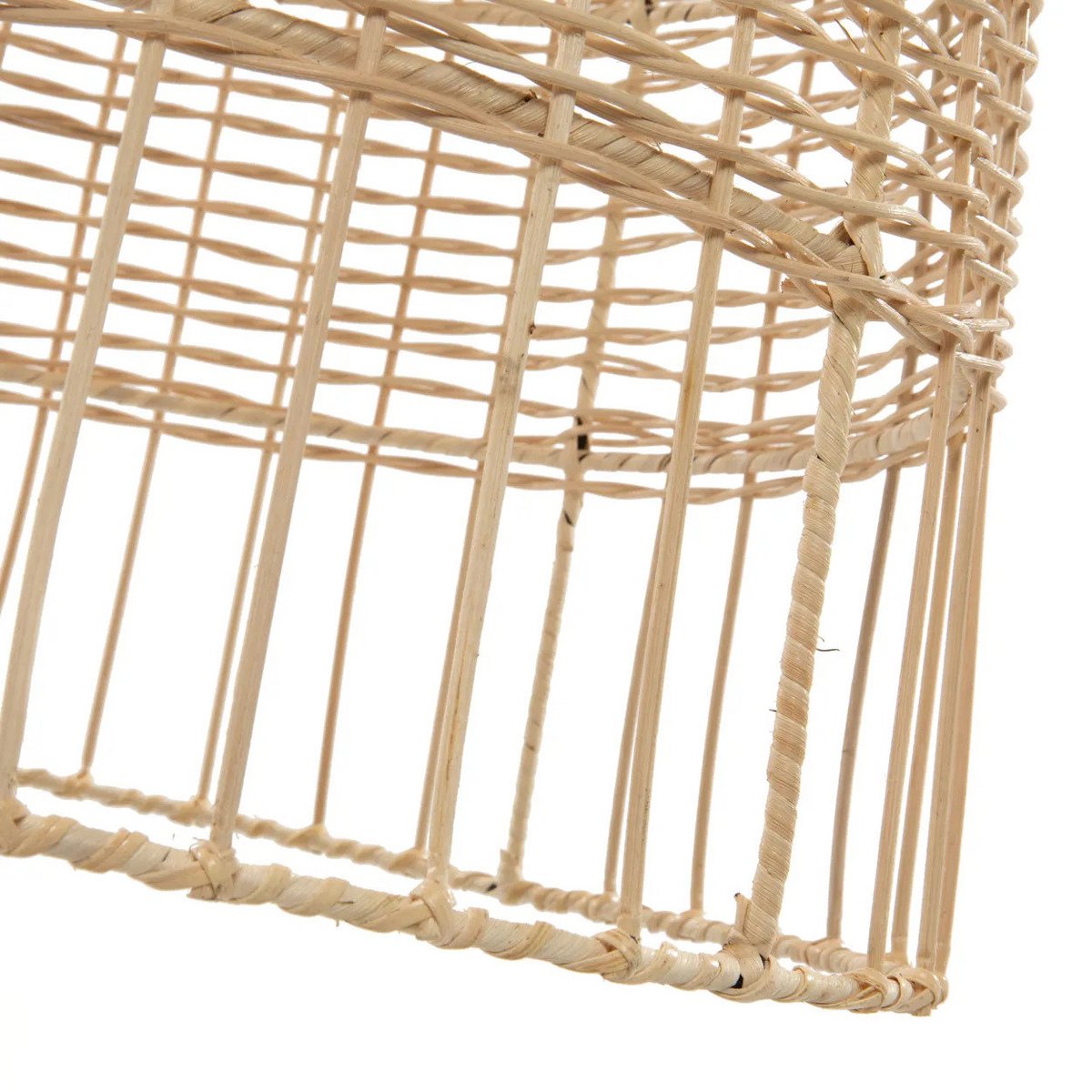 Rattan-Hängeleuchte 90 cm hoch – schlanke, natürliche Form
