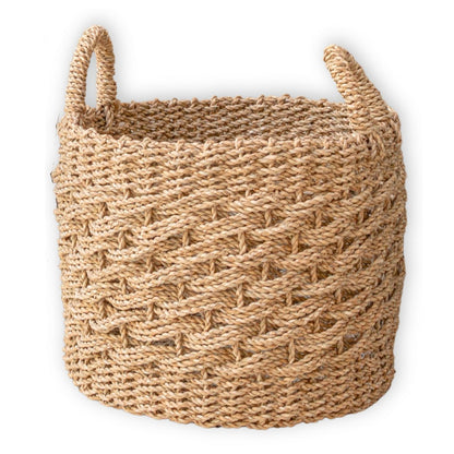 Seegras-Aufbewahrungskorb 38 cm - beige, M