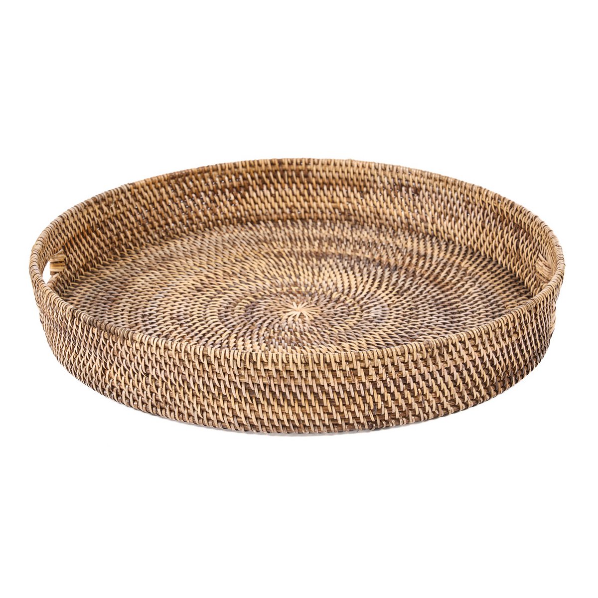 Fad i rattan, 51 cm - håndvævet natur