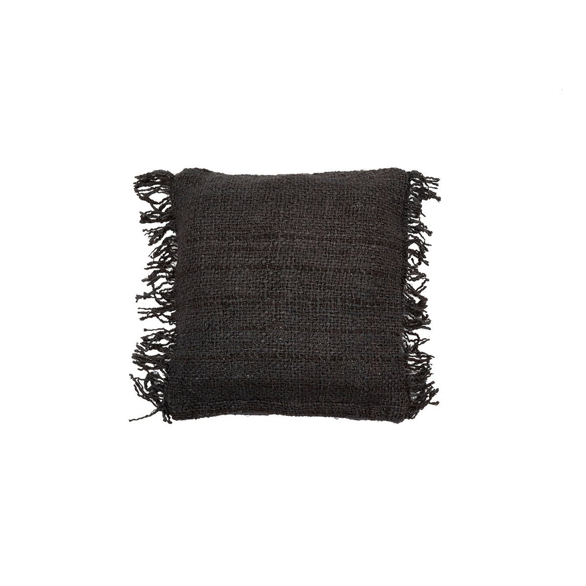 Handgefärbter Baumwoll-Kissenbezug, Schwarzblau - 40×40cm