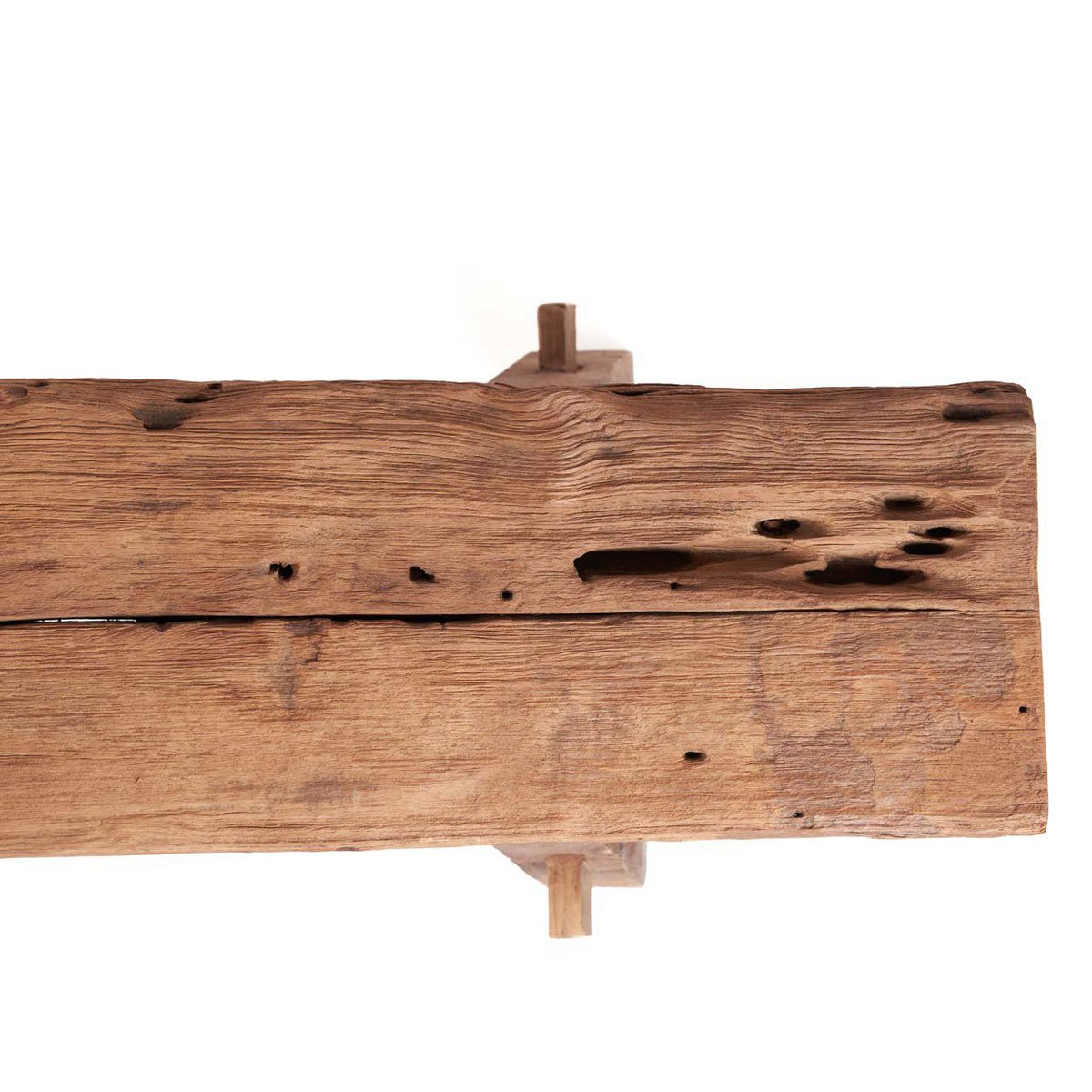 Teakbænk, natur - 150 × 50 cm