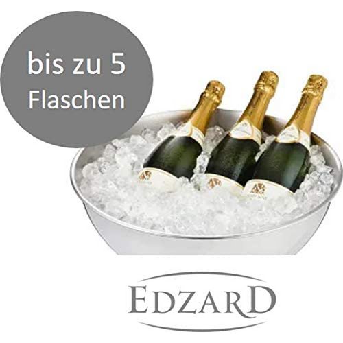 Champagnekøler i hamret stål Ø 40 cm - højglanspoleret
