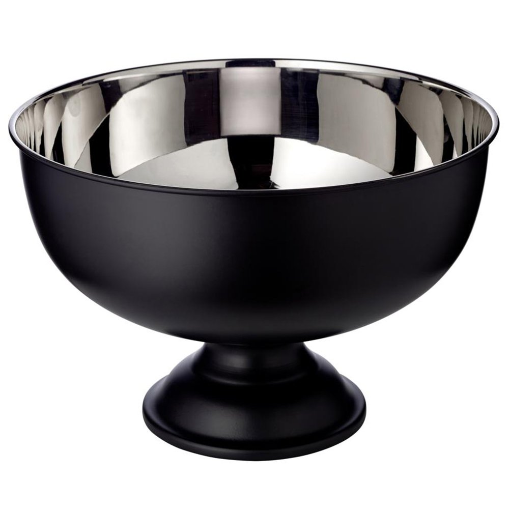 Matt black champagne cooler with stainless steel interior, ø 36 cm – 1