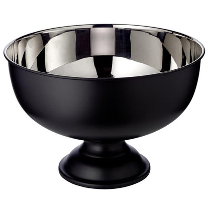 Matt black champagne cooler with stainless steel interior, ø 36 cm – 1