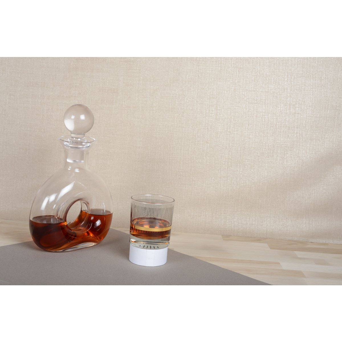 Whiskeykaraffel i glas, 19 × 27,5 cm