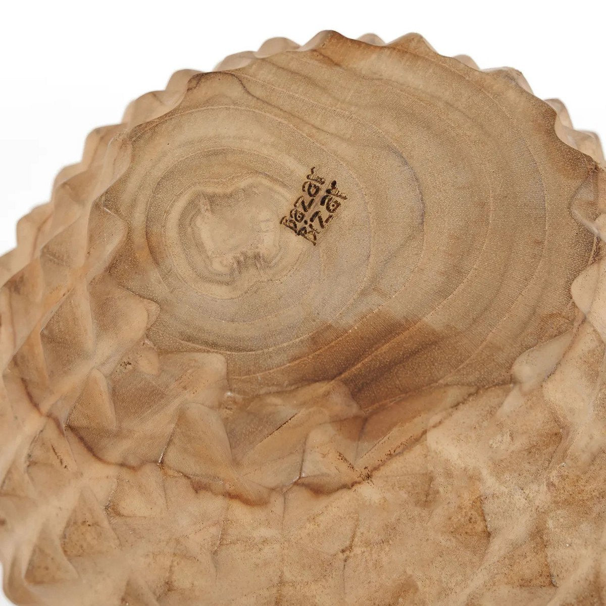 Teakrods-durianskål, 20 cm – dyb rund form