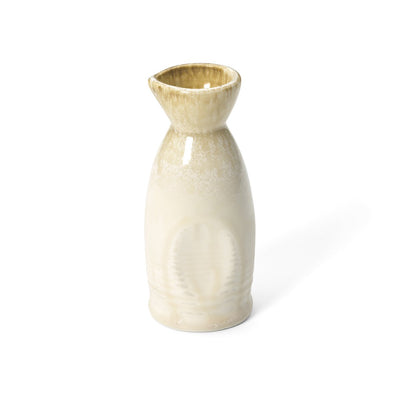 Keramik-Saké-Ausgießer - Weiße Honigglasur - 12,8 cm