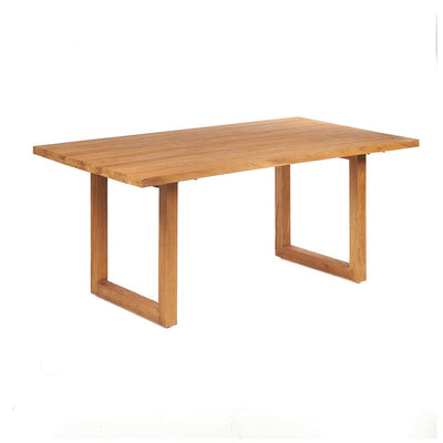 Teak dining table, 180 cm - natural wood