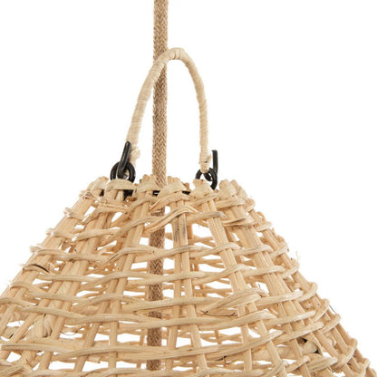 Rattan-Hängeleuchte 90 cm hoch – schlanke, natürliche Form