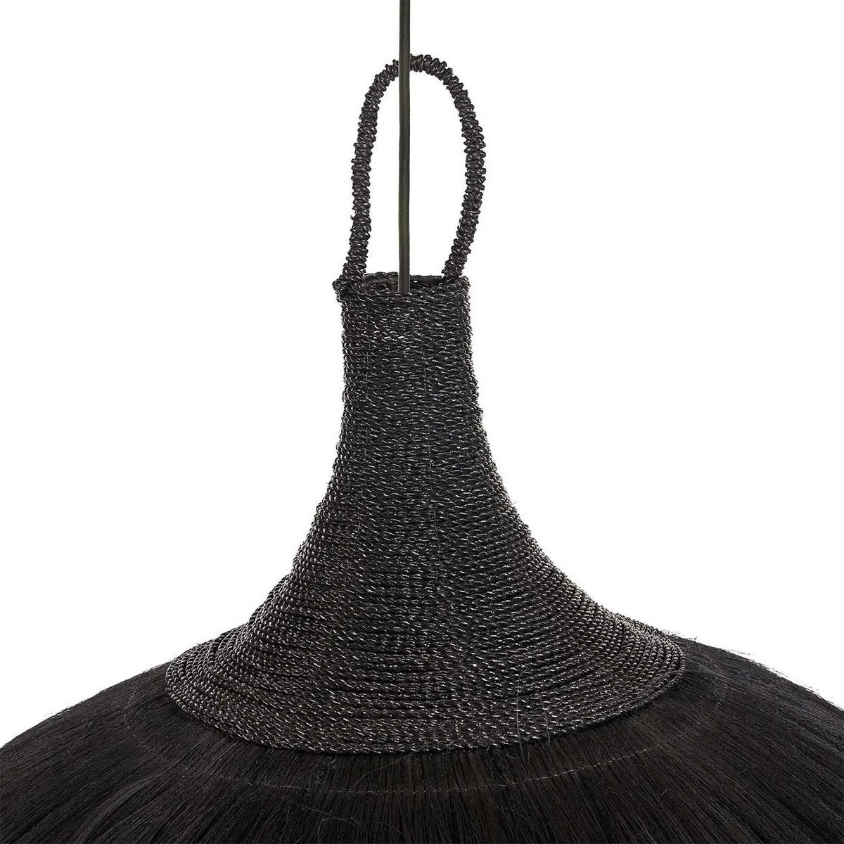 Pendelleuchte aus schwarzem Glas 100 × 70 cm – XL, Indonesien