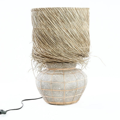 Terracotta table lamp with concrete finish - 48 cm