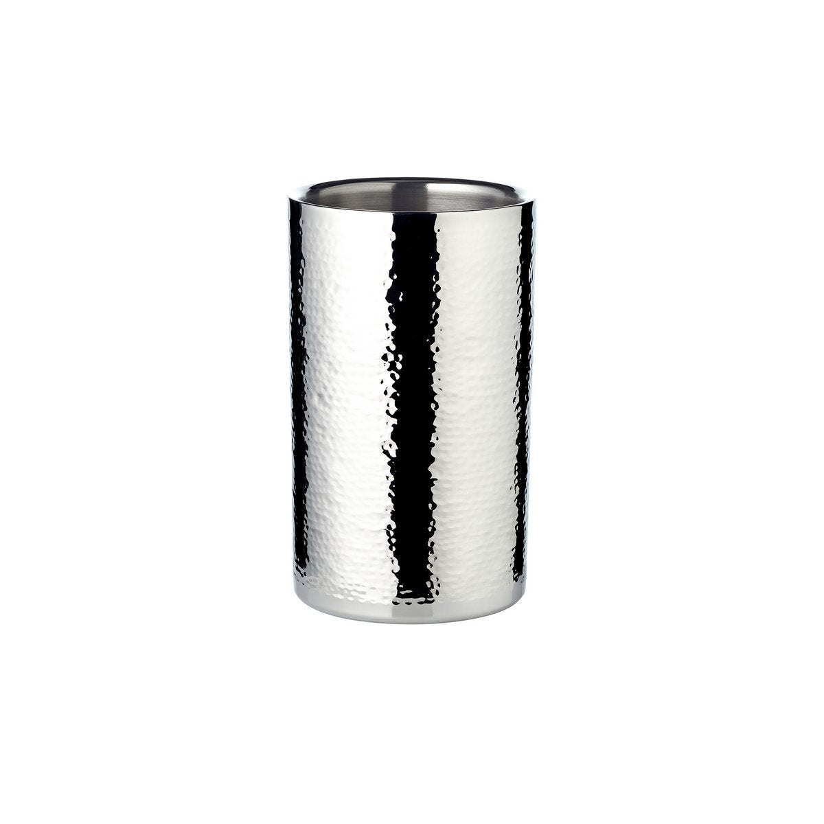 Bottle cooler Nebraska H 20 cm, Ø 12 cm - double-walled, hammered