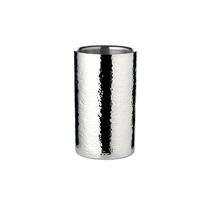 Bottle cooler Nebraska H 20 cm, Ø 12 cm - double-walled, hammered