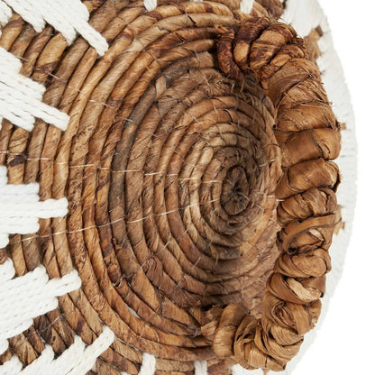 Opbevaringskurv af palmeblade 44 × 47 cm - naturhvid