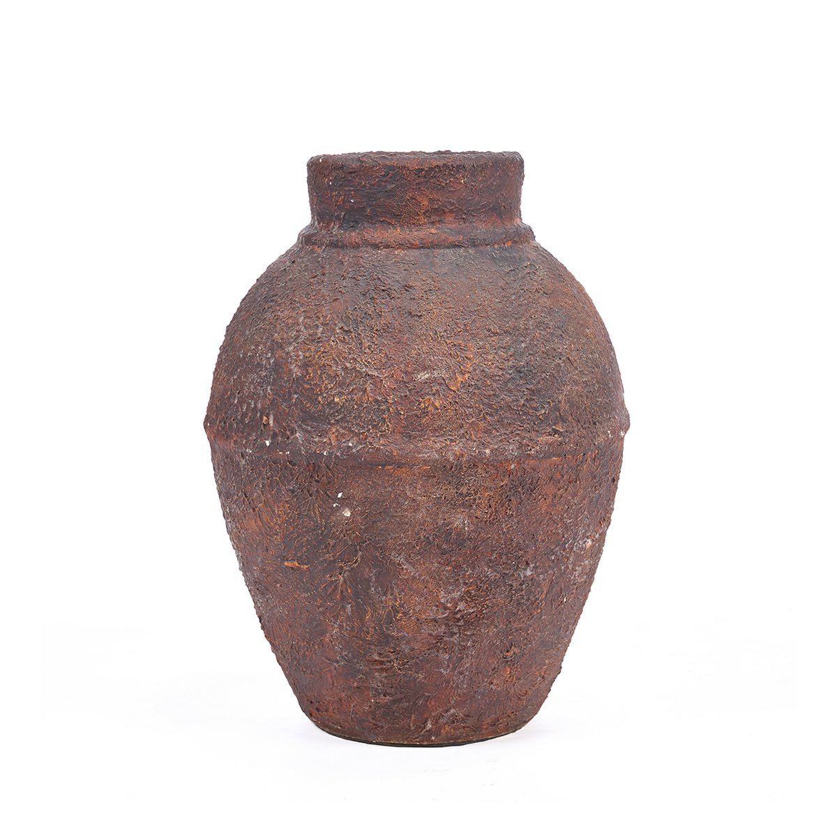 Terrakotta amfora vase, medium - bordeaux