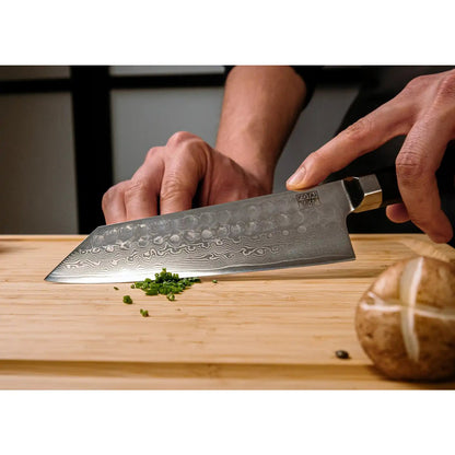 Bunka Damast 8-teiliges Messer- & Zubehör-Set - AUS-10 Stahl