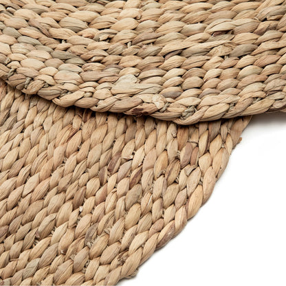 Round water hyacinth rug ø 200 cm - natural, woven in Vietnam