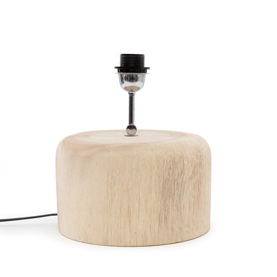 Tischlampe aus Teakholz – Natur
