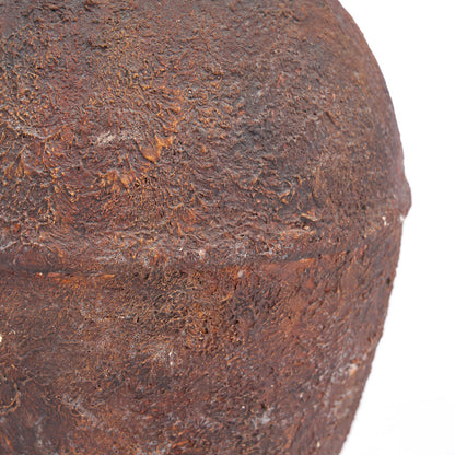 Terrakotta amfora vase, medium - bordeaux