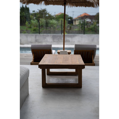 Reclaimed teak coffee table 110×70 cm - natural, Indonesia