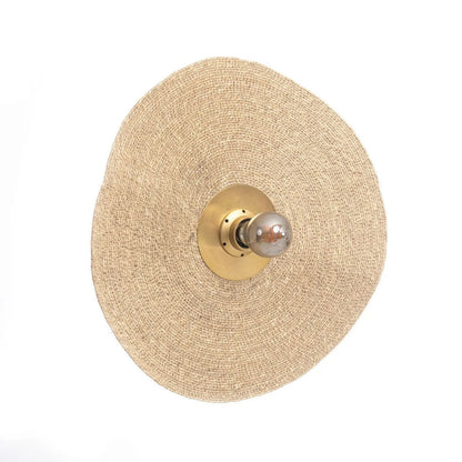 Græsvæglampe, messingdetalje - M, 46 cm