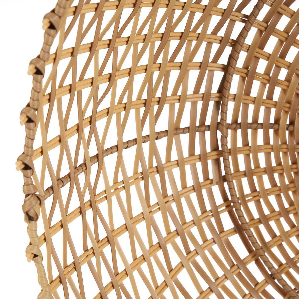 Handgewebter Rattan-Glockenschirm 60 cm – offenes Gittergeflecht