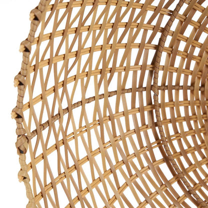 Handgewebter Rattan-Glockenschirm 60 cm – offenes Gittergeflecht