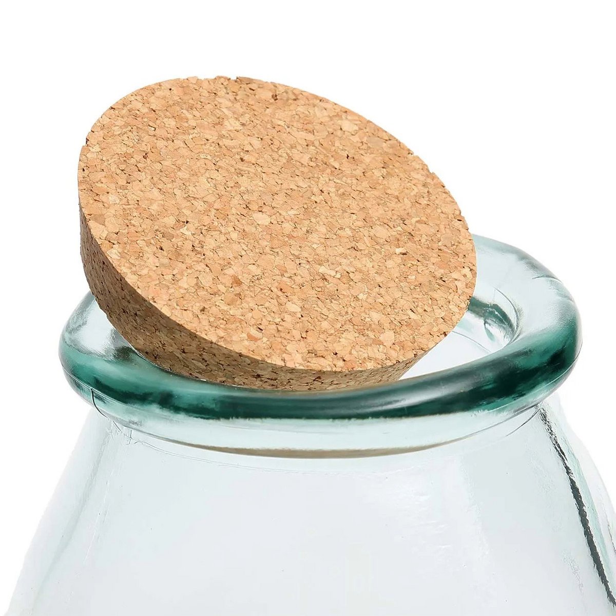 Glaspotte 15×15 cm – blå, ensfarvet, fremstillet i Spanien