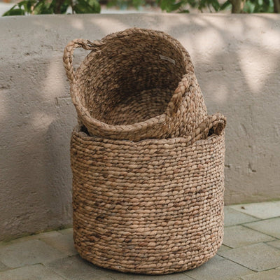 Vandhyacintkurv Balai L – håndvævet, 37 × 39 cm