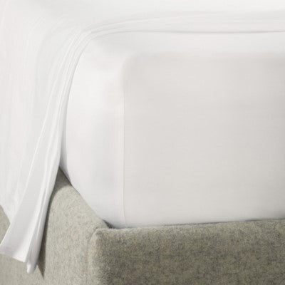 Percale-Spannbetttuch aus Baumwolle, Beige – 200×200cm