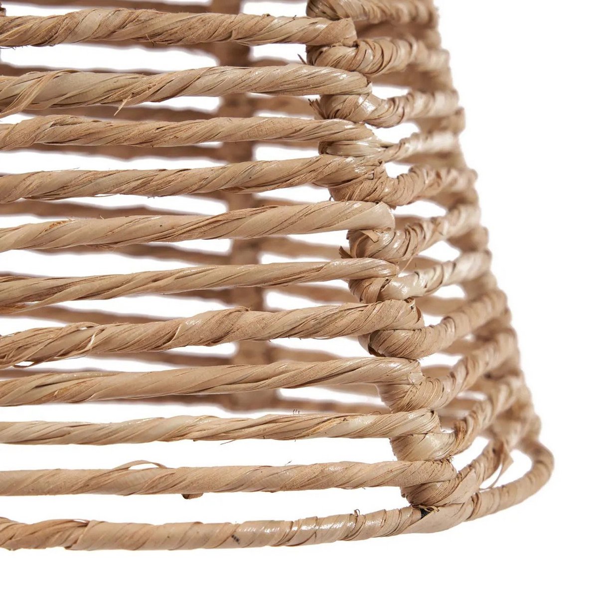 Lampeskærm af palmeblad S - tilspidset pyramide, 20 cm