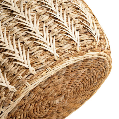 Kurv af rattan og bananblade - natur, medium