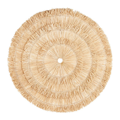 Sisal vægcirkel, håndvævet - XL