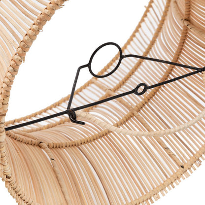 Rattan-Kegel-Pendelleuchte 65 × 40 cm – handgewebt, beige