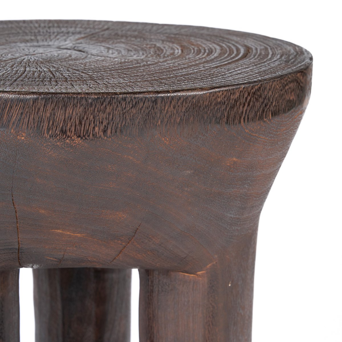 Java Stativ-Beistelltisch, 40 cm – Dunkler Walnussbaum