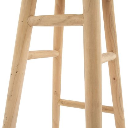 Teak-Barhocker mit Vierfußgestell – 75 cm