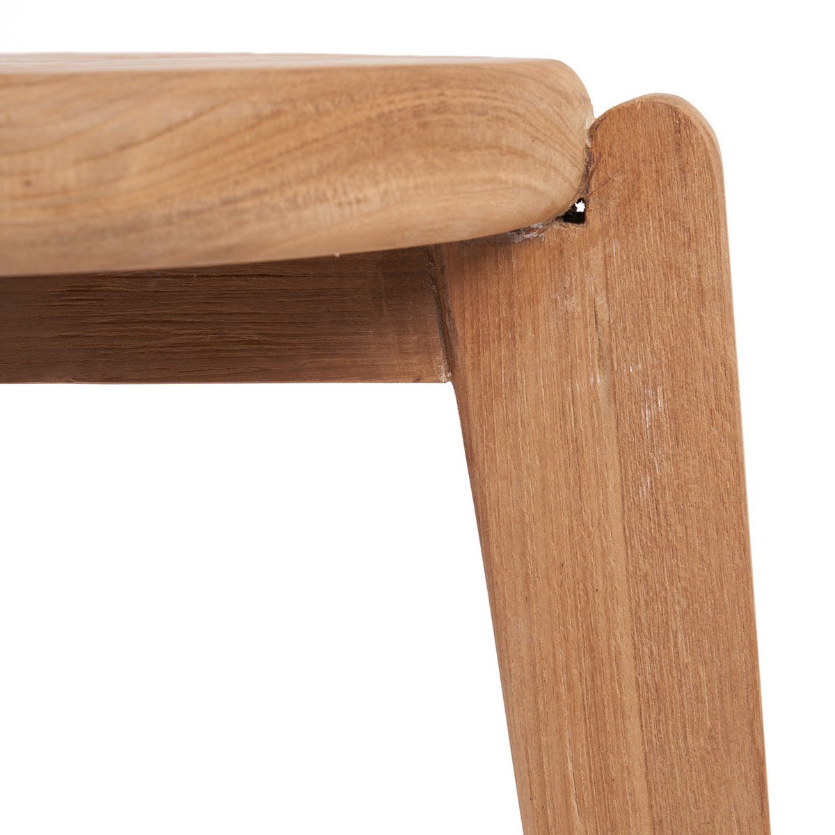 Træ sidebord 40×40 cm - naturlig finish, Indonesien